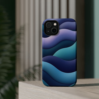 Blue Wave Phone Case - Aesthetic iPhone Case, Calming Gift Idea, Minimalist Summer Accessory
