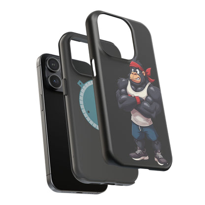 Red Band Gym Gorilla Phone Case – Fierce Style Meets Tough Protection