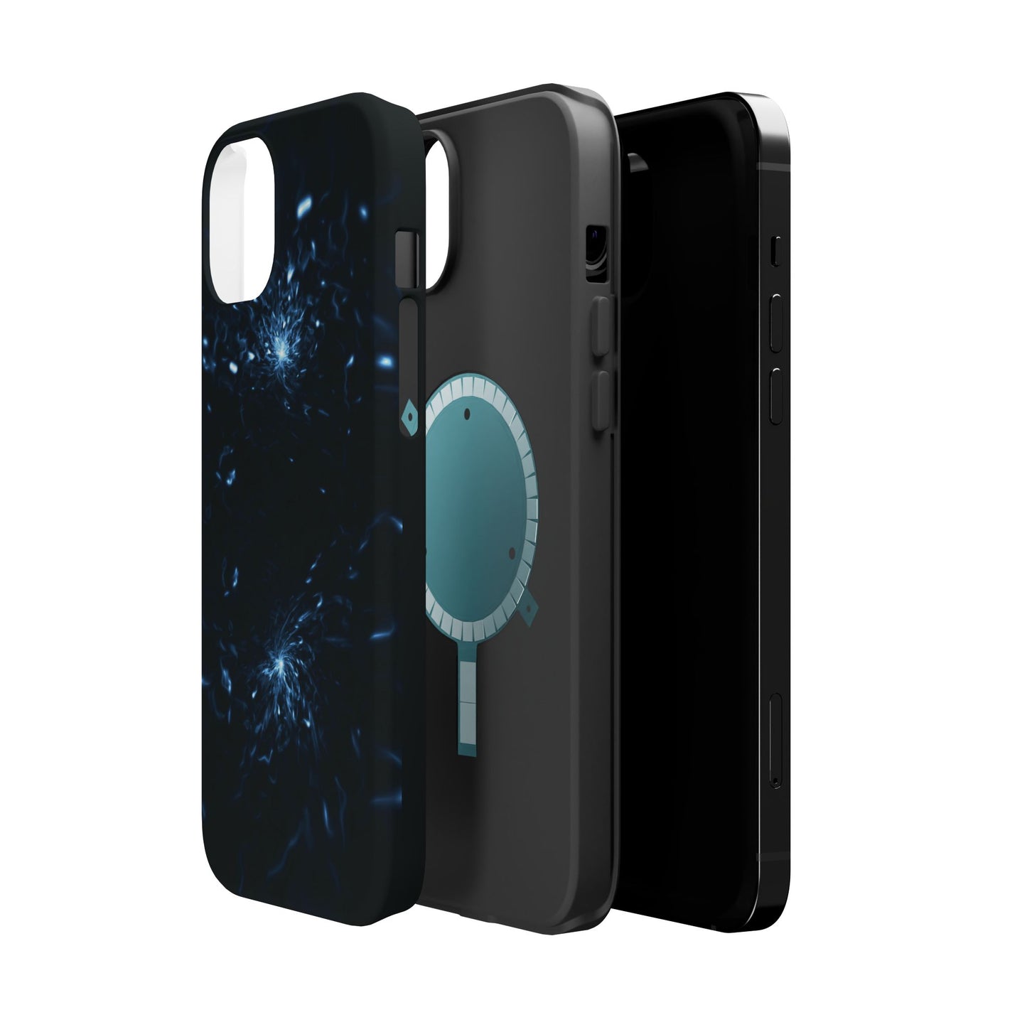 Galaxy Phone Case - Aesthetic iPhone Case | Blue Abstract Energy Design | Gifts for Him/Her | Sci-Fi Tech Vibes