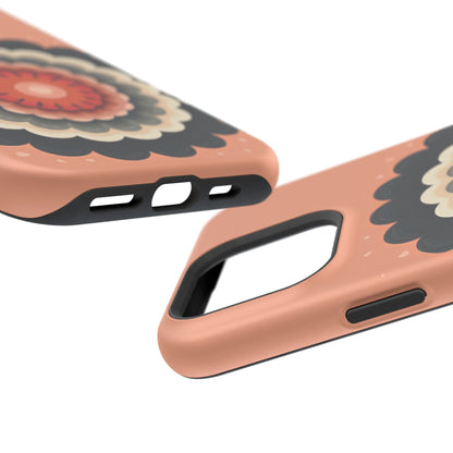 Earth Tone Mandala iPhone Case - Bohemian Floral Design, Aesthetic Gift Idea