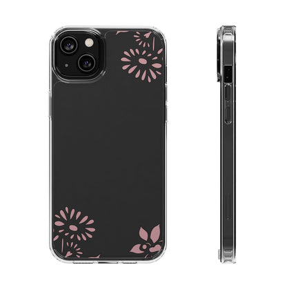 Elegant Floral Clear Phone Case – Minimalist Chic Protection
