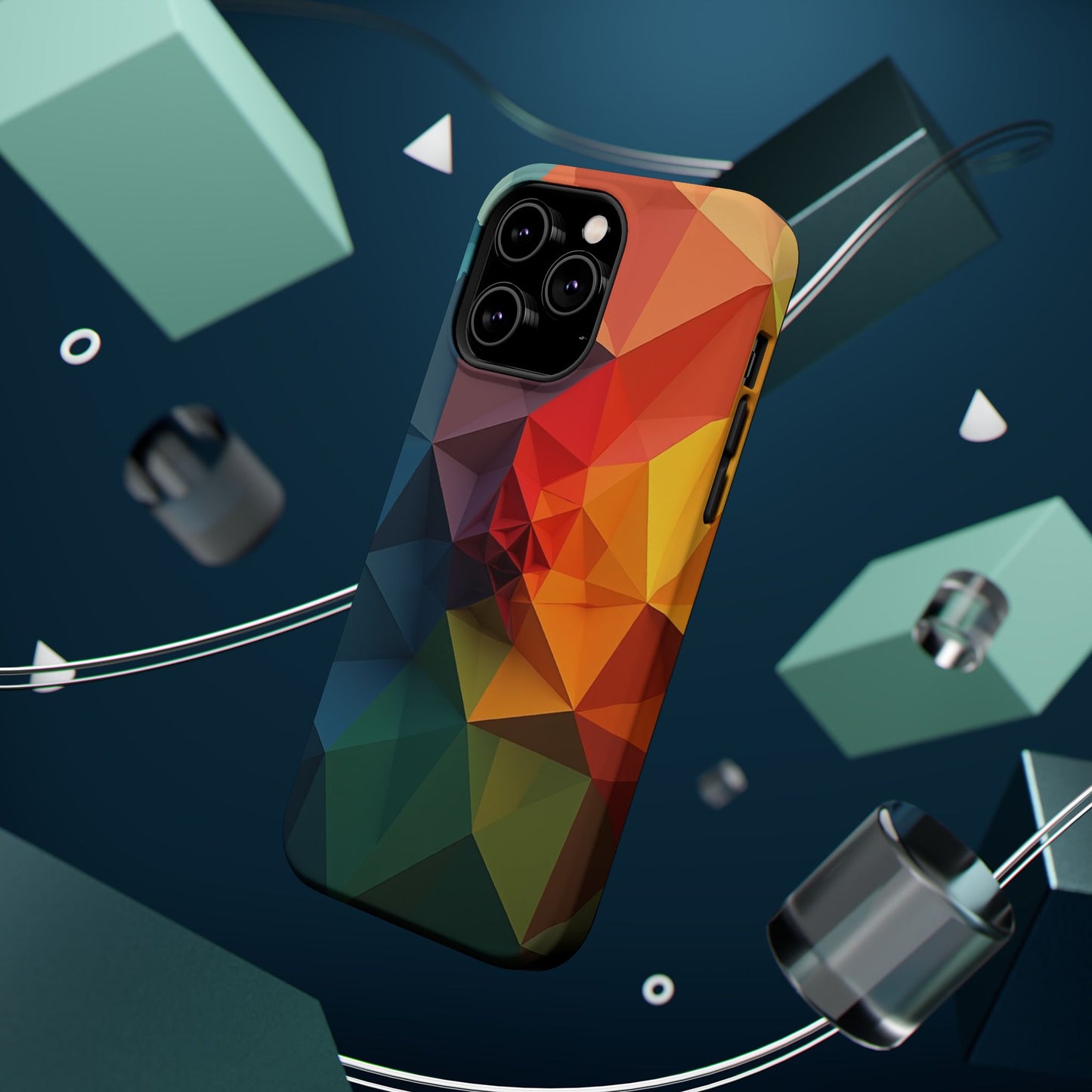 Solar Flare Phone Case for iPhone | Abstract Geometric Slim Protective Cover