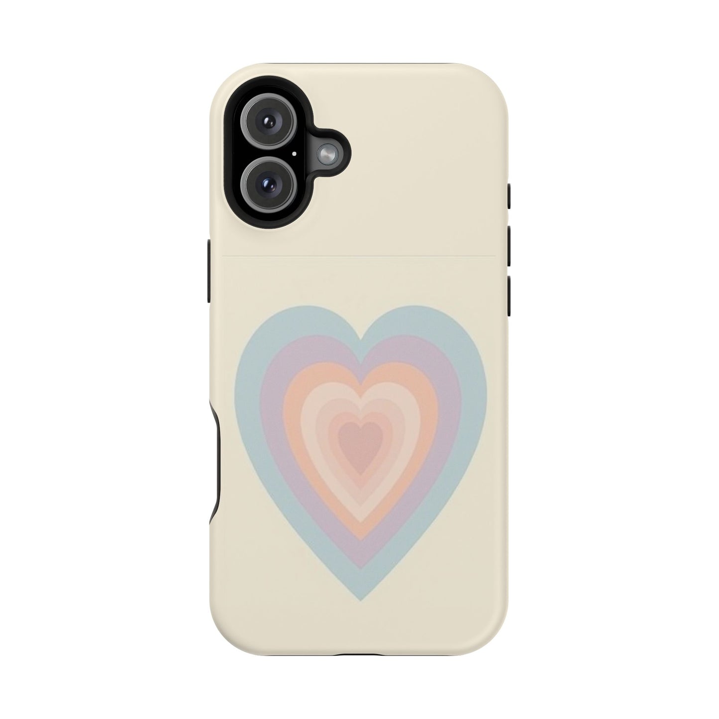 Pastel Heart iPhone Case - Retro Aesthetic Y2K Gift - Cute Phone Accessories