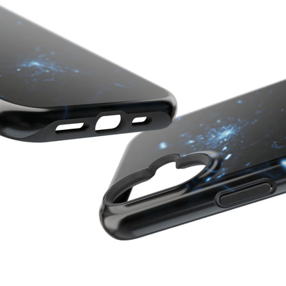 Galaxy Phone Case - Aesthetic iPhone Case | Blue Abstract Energy Design | Gifts for Him/Her | Sci-Fi Tech Vibes