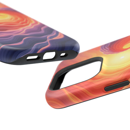 Sunburst Wave iPhone Case - Ocean Sunset Design, Aesthetic Beach Gift Idea