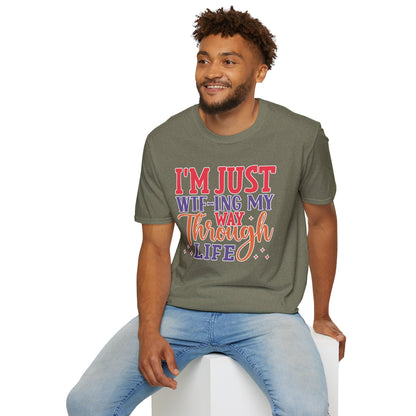 I'm Just WTF-ing My Way Through Life T-Shirt Humorous Casual Wear Available in Multiple Colors & Sizes