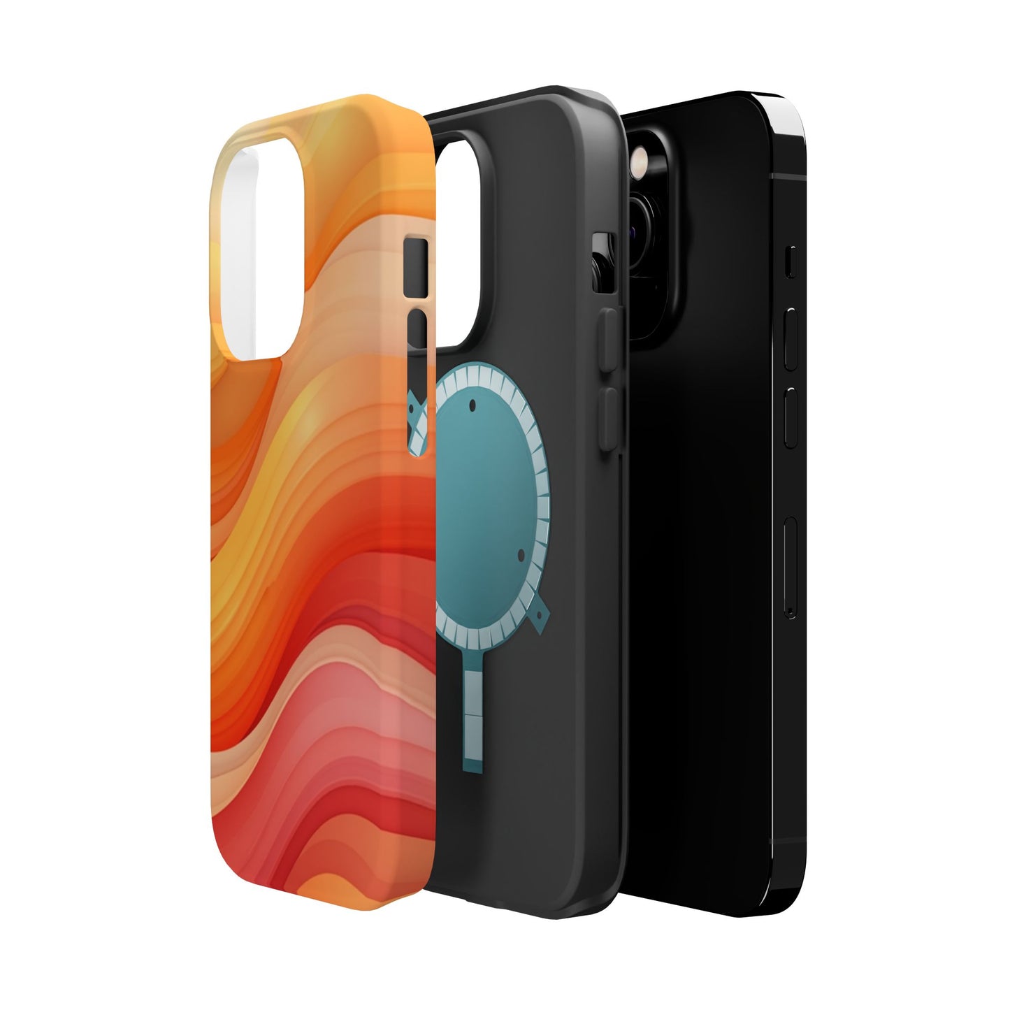 Sunset Phone Case - Aesthetic iPhone Case | Warm Gradient Wave Design | Gifts for Her | Beachy Summer Vibes