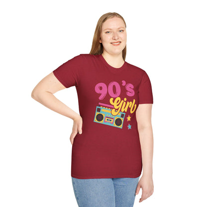 "90’s Girl" T-Shirt – Retro Throwback Tee | Nostalgic 90s Vibe Graphic Shirt for Girls & Women | Vintage Pop Culture Fashion Tee
