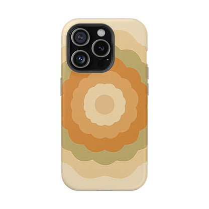 Retro Bloom iPhone Case - 70s Floral Design, Vintage Aesthetic Gift Idea