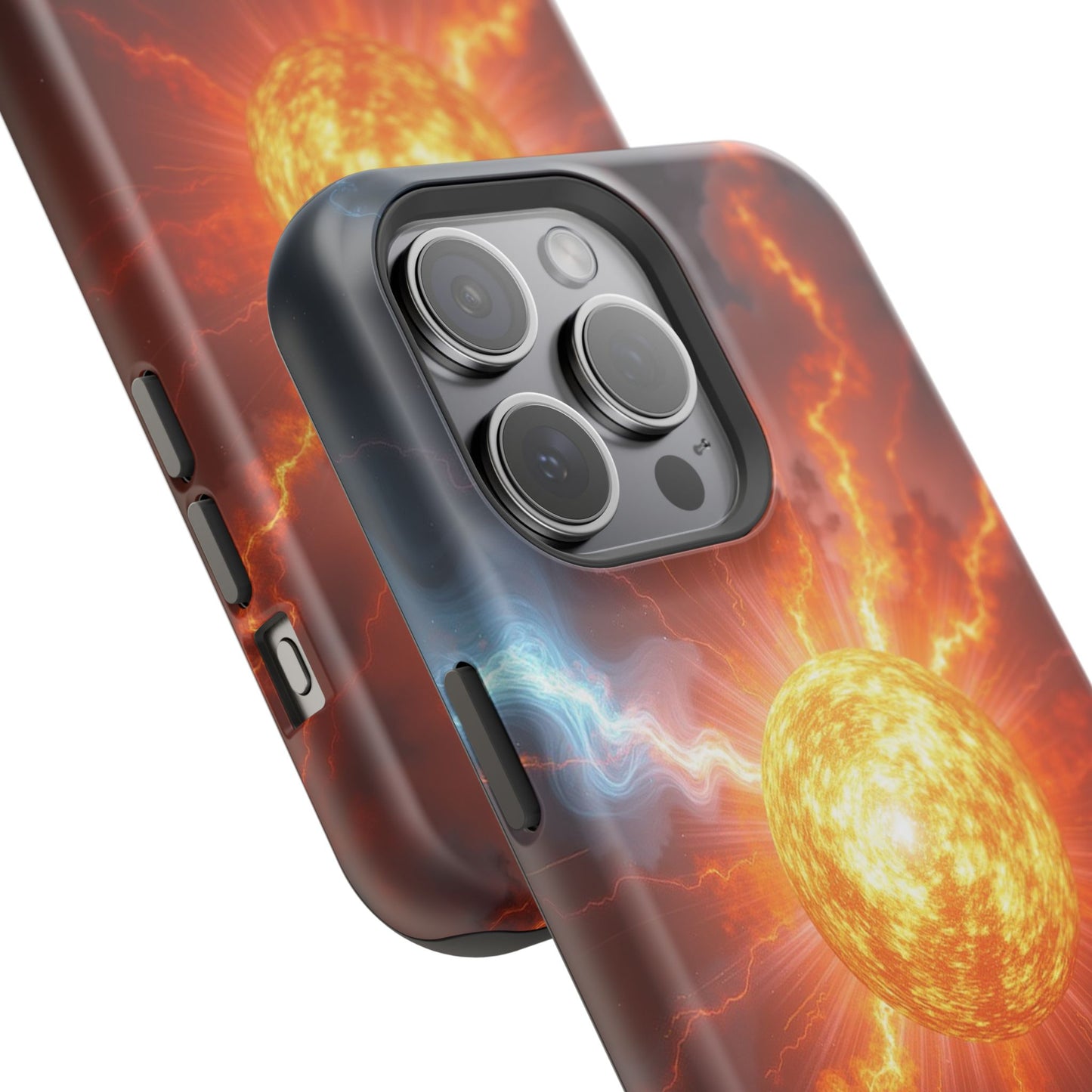 Solar Flare iPhone Case - Fiery Sunburst Space Design - Astronomy Gift Idea