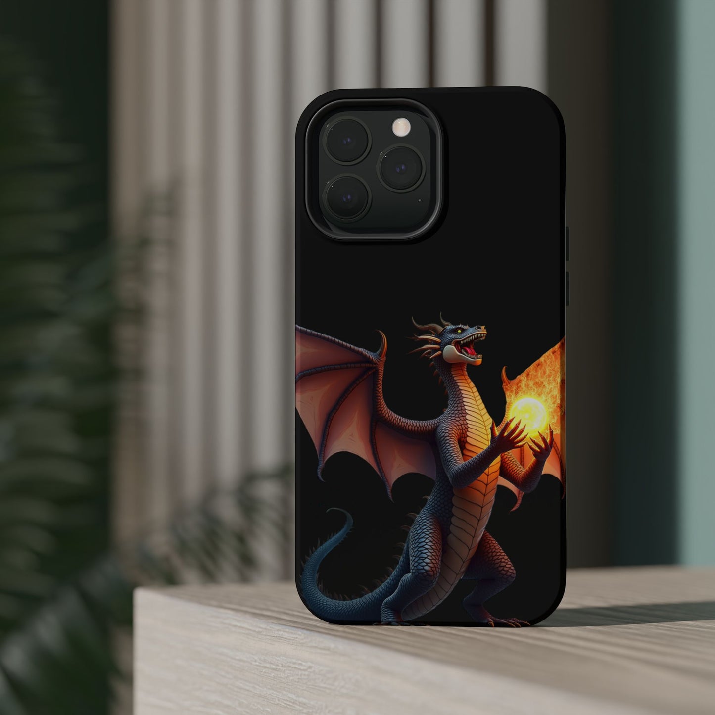 Dragon Fantasy MagSafe® iPhone Tough Case – Stunning Solid Design Protective Cover with Mythical Design