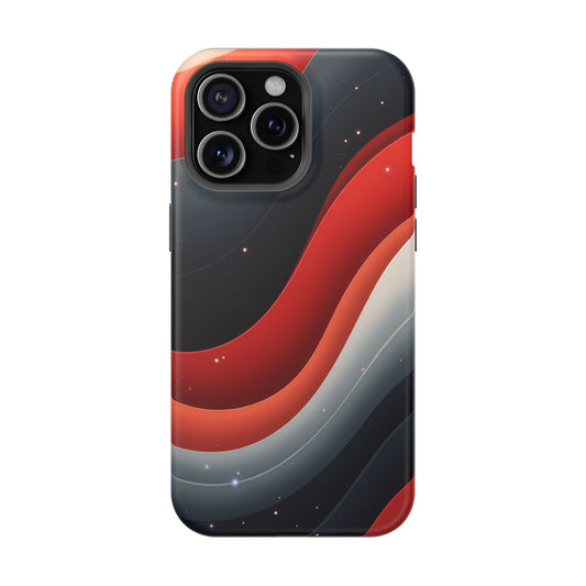 Celestial Waves iPhone Case - Galaxy Space Design, Aesthetic Gift Idea
