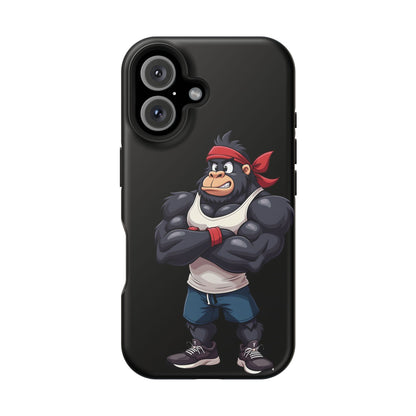 Red Band Gym Gorilla Phone Case – Fierce Style Meets Tough Protection