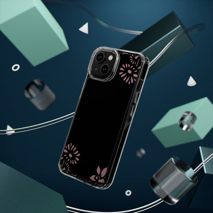 Elegant Floral Clear Phone Case – Minimalist Chic Protection