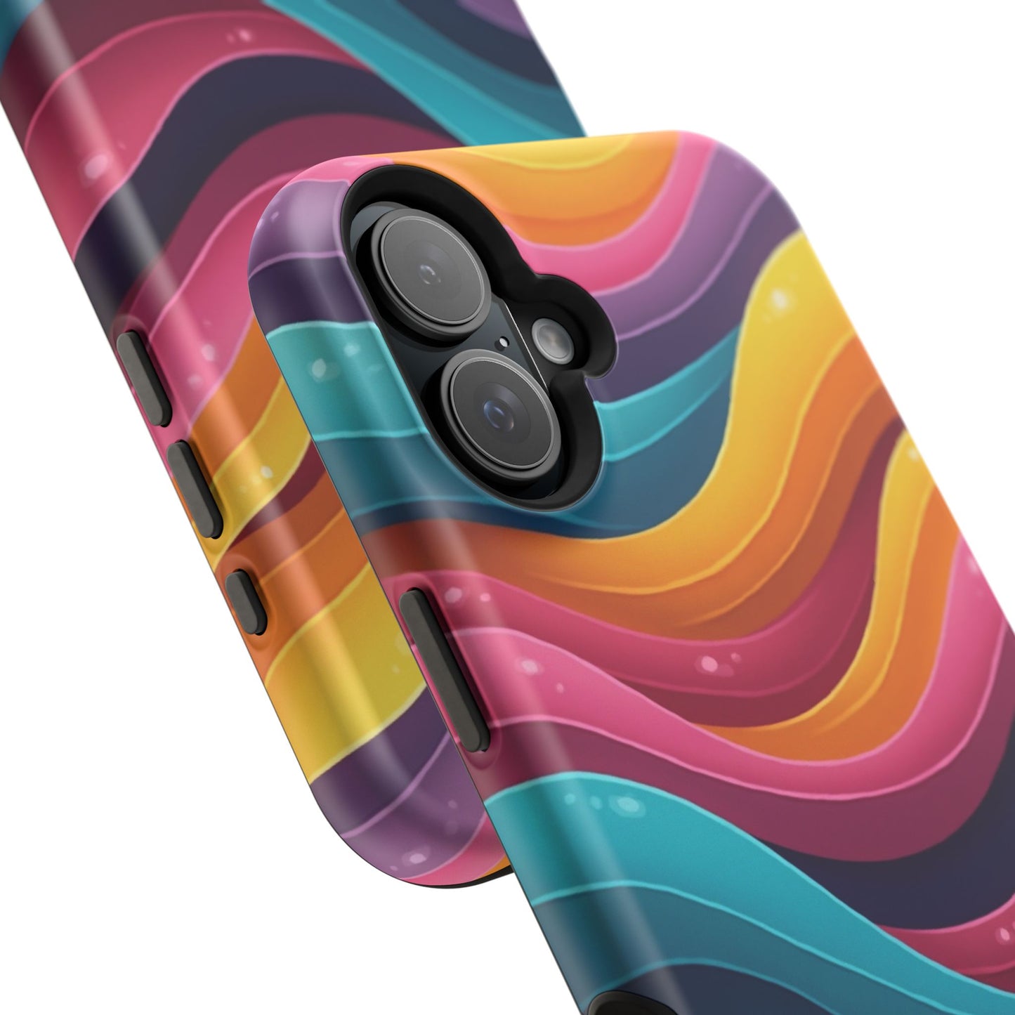 Colorful Wave Phone Case - Aesthetic iPhone Case, Bright Gift Idea, Trendy Summer Accessory