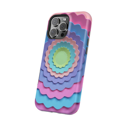 Layered Bloom iPhone Case - Pastel Flower Design, Cute Aesthetic Gift Idea