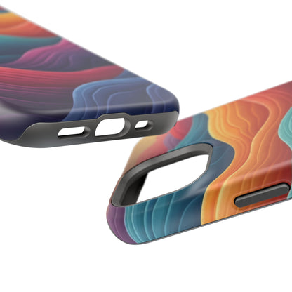 Abstract Wave Phone Case - Aesthetic iPhone Case, Pastel Gift Idea, Trendy Summer Accessory