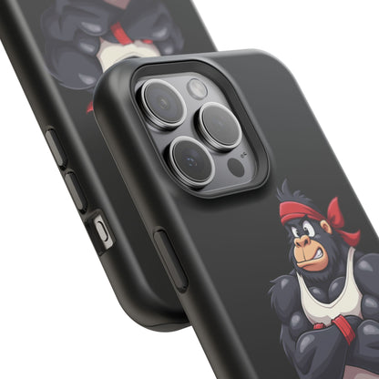 Red Band Gym Gorilla Phone Case – Fierce Style Meets Tough Protection