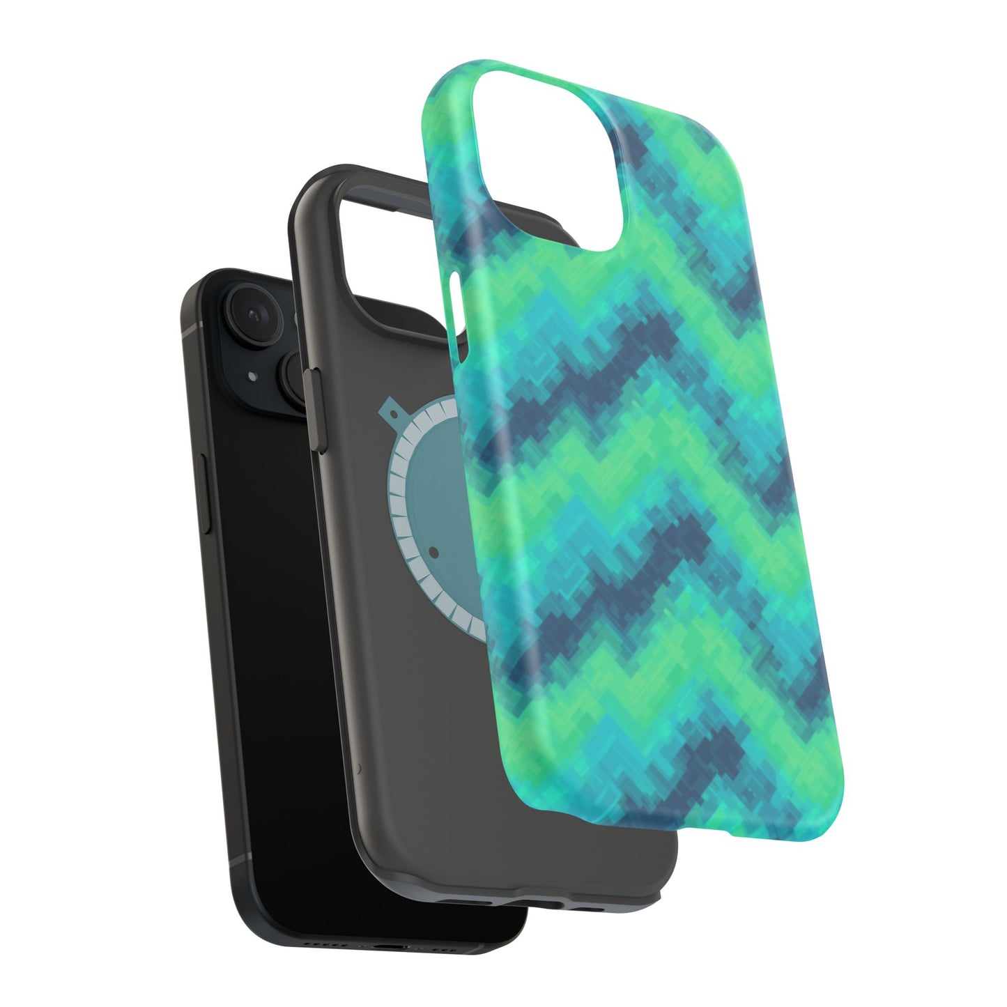 8-Bit Wave Phone Case for iPhone | Retro Pixel Art Slim Protective Cover