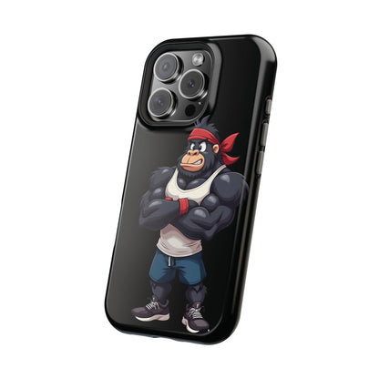 Red Band Gym Gorilla Phone Case – Fierce Style Meets Tough Protection