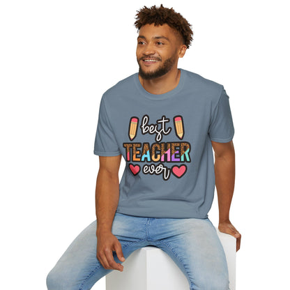 Best Teacher Ever T-Shirt – Fun and Colorful Gift for Outstanding Educators