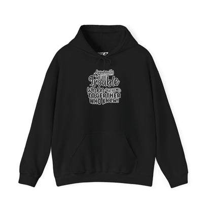 Apparently We're Trouble Hoodie – Fun & Bold Friendship