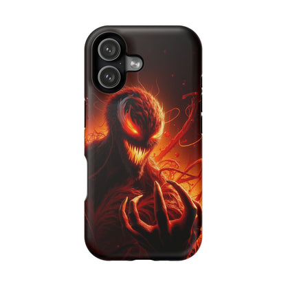 Fiery Alien Phone Case - Aesthetic iPhone Case | Sci-Fi Art Design | Gifts for Him | Unique Phone Accessories