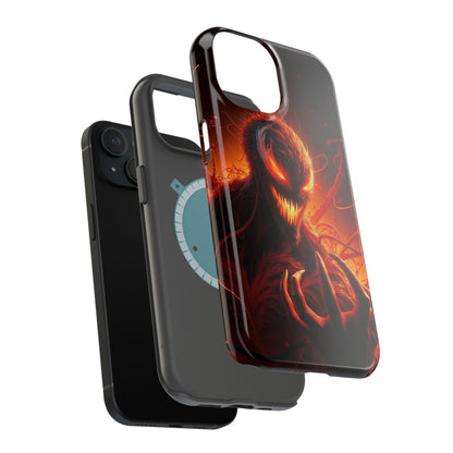 Fiery Alien Phone Case - Aesthetic iPhone Case | Sci-Fi Art Design | Gifts for Him | Unique Phone Accessories