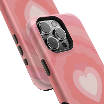 Heart Ripple iPhone Case - Cute Pink Aesthetic - Kawaii Gift for Her