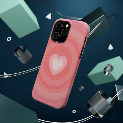 Heart Ripple iPhone Case - Cute Pink Aesthetic - Kawaii Gift for Her