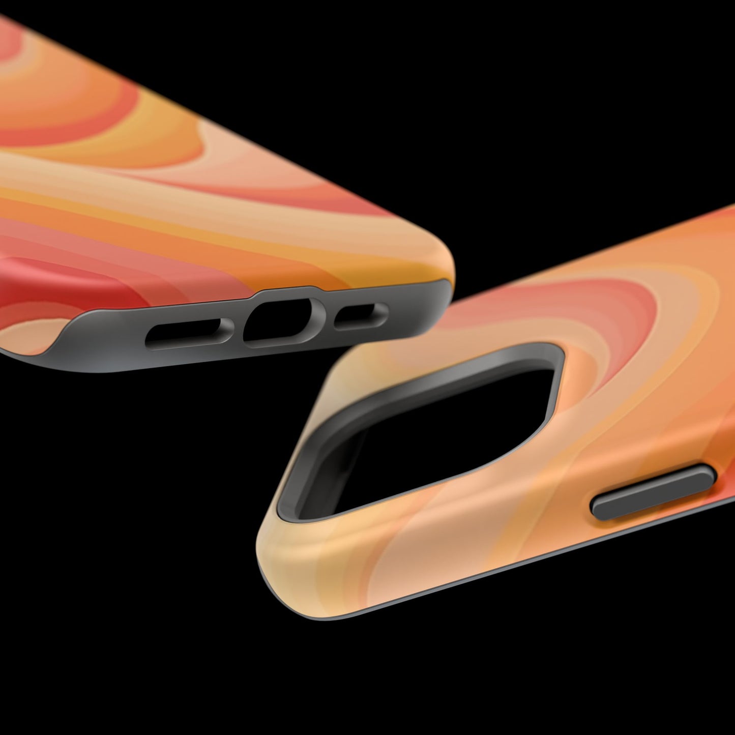 Retro Wave Phone Case - 70s Inspired Aesthetic | Orange Gradient iPhone Case | Gifts for Her | Vintage Style Sun Design