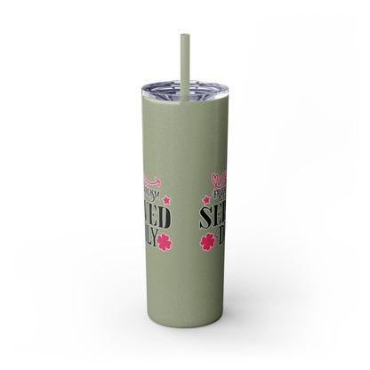 20oz Skinny Tumbler - 'Fresh Sarcasm Served Daily' Witty Insulated Drinkware