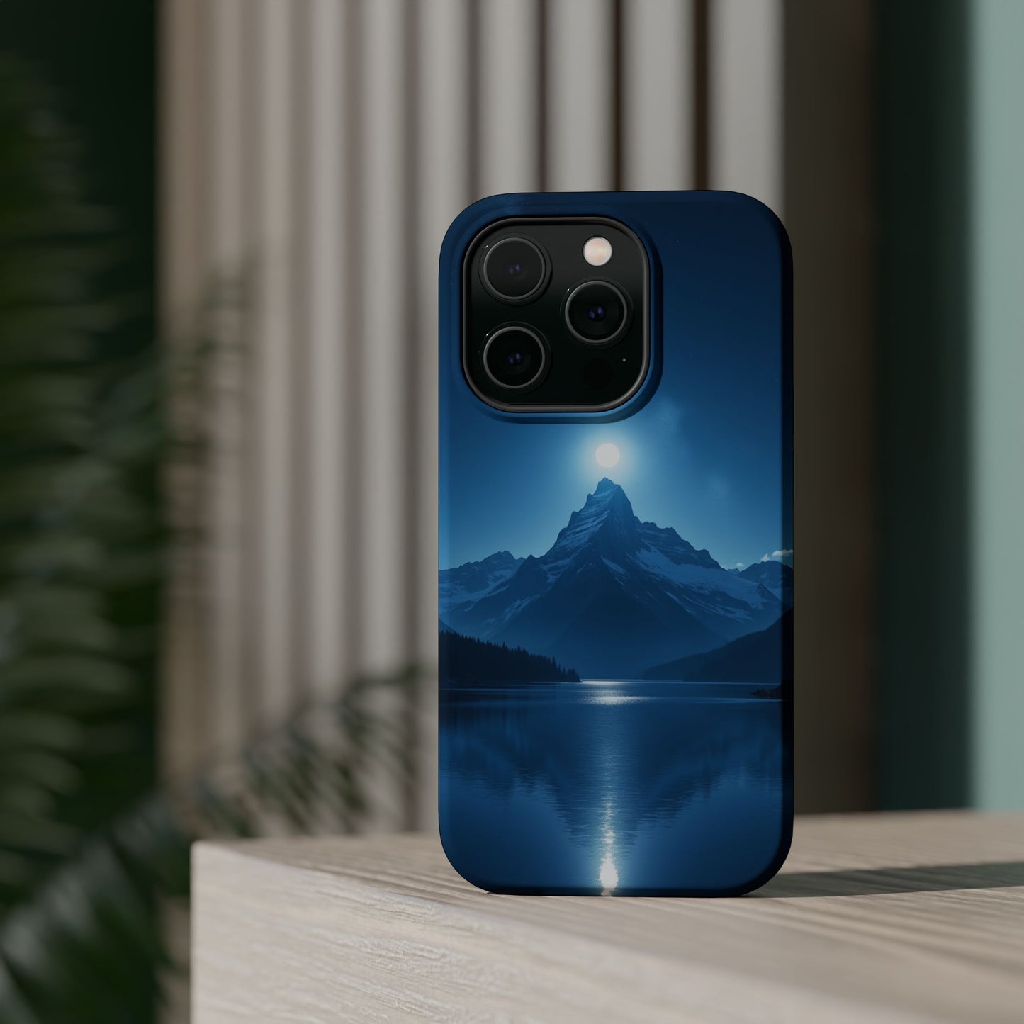 Mountain Moon Phone Case - Serene Landscape iPhone Cover - Nature Lover Gift