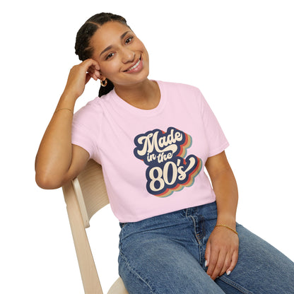 "Made in the 80s" T-Shirt – Retro Throwback Tee | Nostalgic 80s Fashion Graphic Shirt for Men & Women | Vintage Pop Culture Style