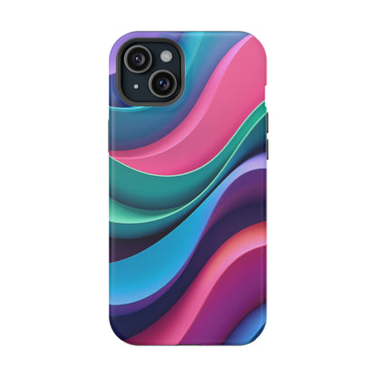 Aesthetic Wave Phone Case - Colorful iPhone Case, Ocean Gift Idea, Trendy Summer Accessory