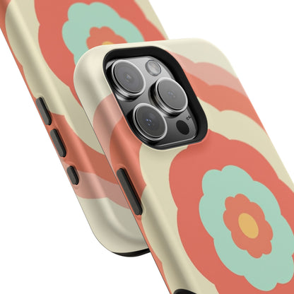 Cute Flower Phone Case - Pastel Aesthetic iPhone Case, Kawaii Gift Idea, Retro Floral Design