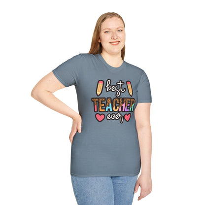 Best Teacher Ever T-Shirt – Fun and Colorful Gift for Outstanding Educators