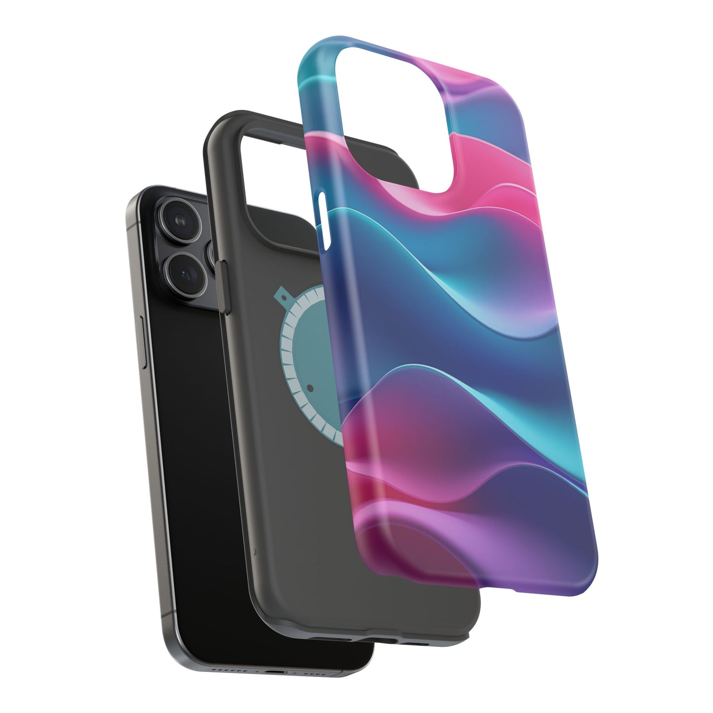 Aesthetic Wave Phone Case - Pastel iPhone Case, Cute Tumbler Gift Idea, Soft Girl Design