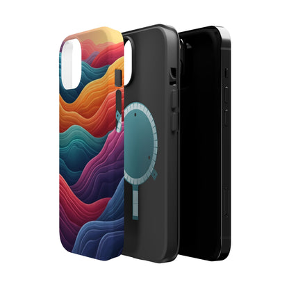 Abstract Wave Phone Case - Aesthetic iPhone Case, Pastel Gift Idea, Trendy Summer Accessory