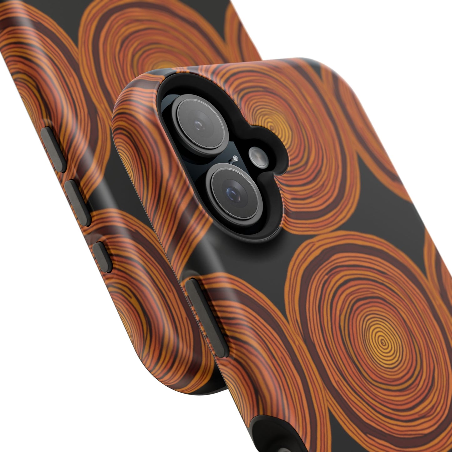 Rustic Swirl iPhone Case - Boho Wood Grain Pattern - Aesthetic Phone Accessories