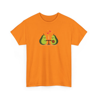 Cute Avocado Couple T-Shirt – “Avocuddles Date Night” – Funny Romantic Tee for Foodie Lovers & Veggie Fans