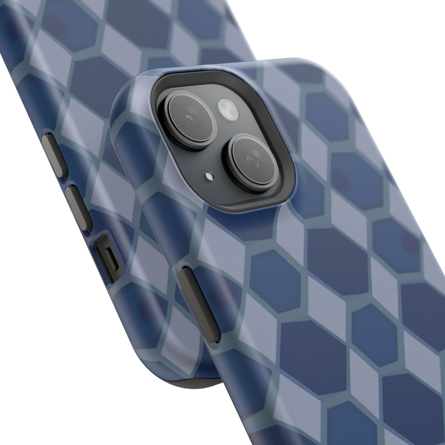 Hexagonal Elegance Phone Case – Stylish Geometric Phone Cover for iPhone & Samsung | Premium Polycarbonate Design with Sleek Minimalist Look | Anti-Slip & Shockproof Protection