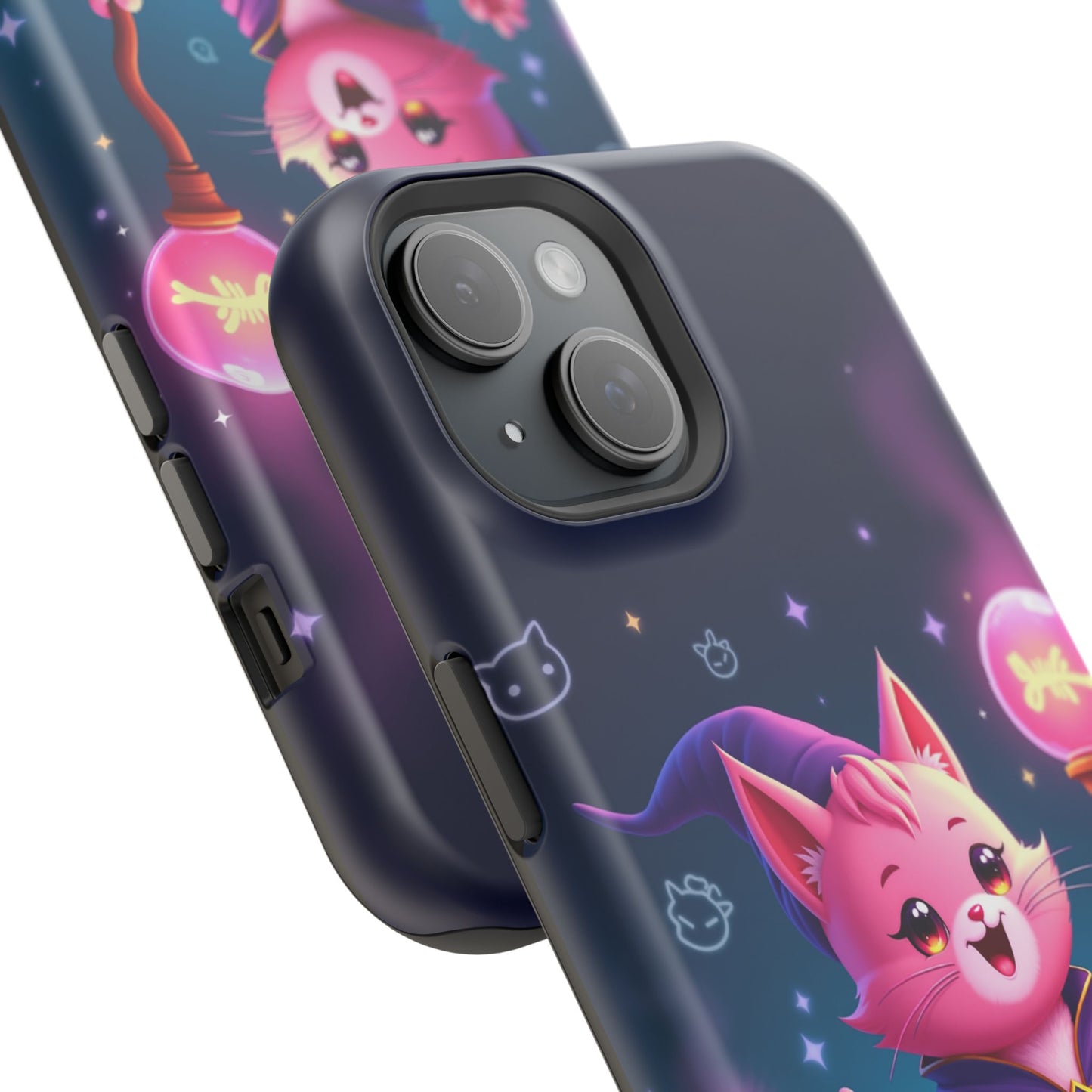 Magical Cat Sorcerer iPhone Case - Cute Fantasy Gift for Cat Lovers
