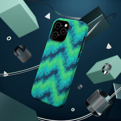 8-Bit Wave Phone Case for iPhone | Retro Pixel Art Slim Protective Cover