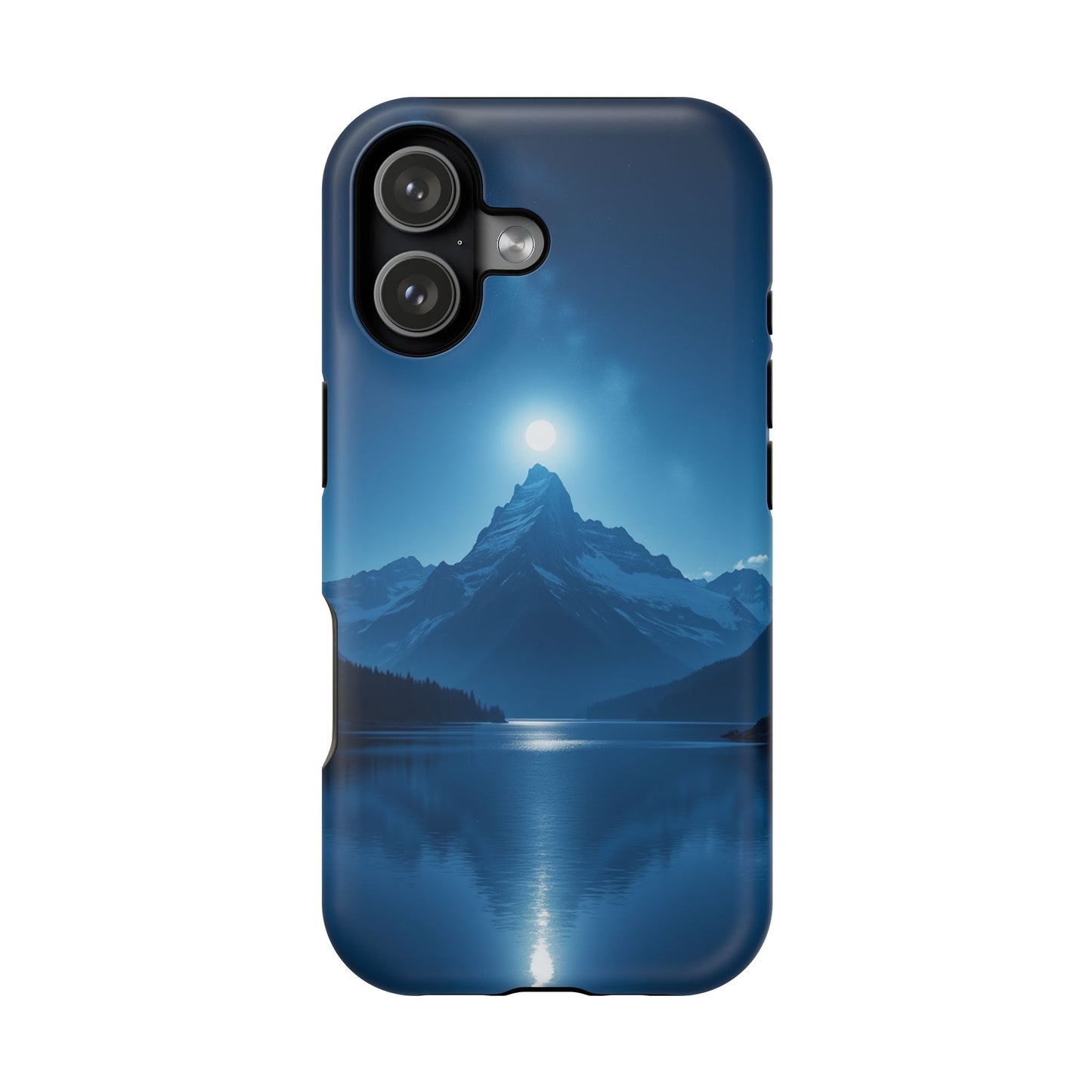 Mountain Moon Phone Case - Serene Landscape iPhone Cover - Nature Lover Gift