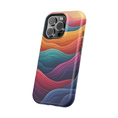 Abstract Wave Phone Case - Aesthetic iPhone Case, Pastel Gift Idea, Trendy Summer Accessory