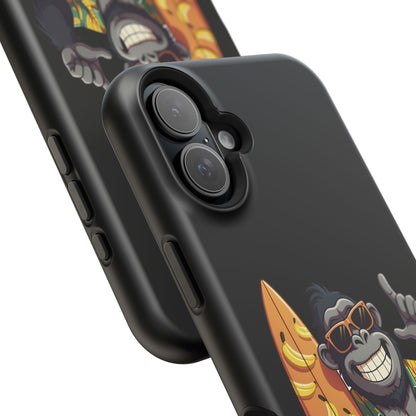 Banana Vibes Surf Gorilla Phone Case – Tropical Chill Meets Jungle Fun