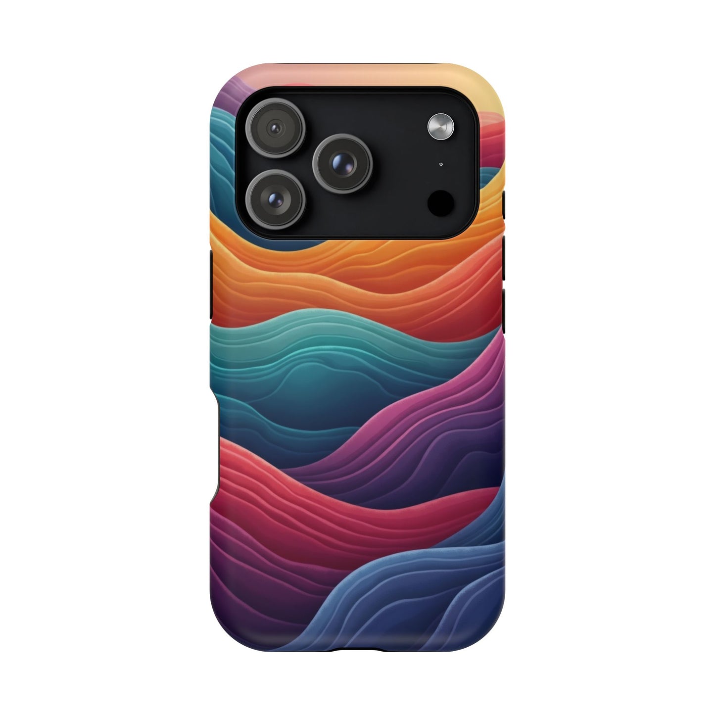 Abstract Wave Phone Case - Aesthetic iPhone Case, Pastel Gift Idea, Trendy Summer Accessory