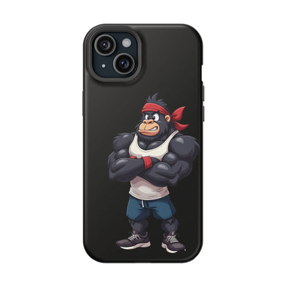 Red Band Gym Gorilla Phone Case – Fierce Style Meets Tough Protection