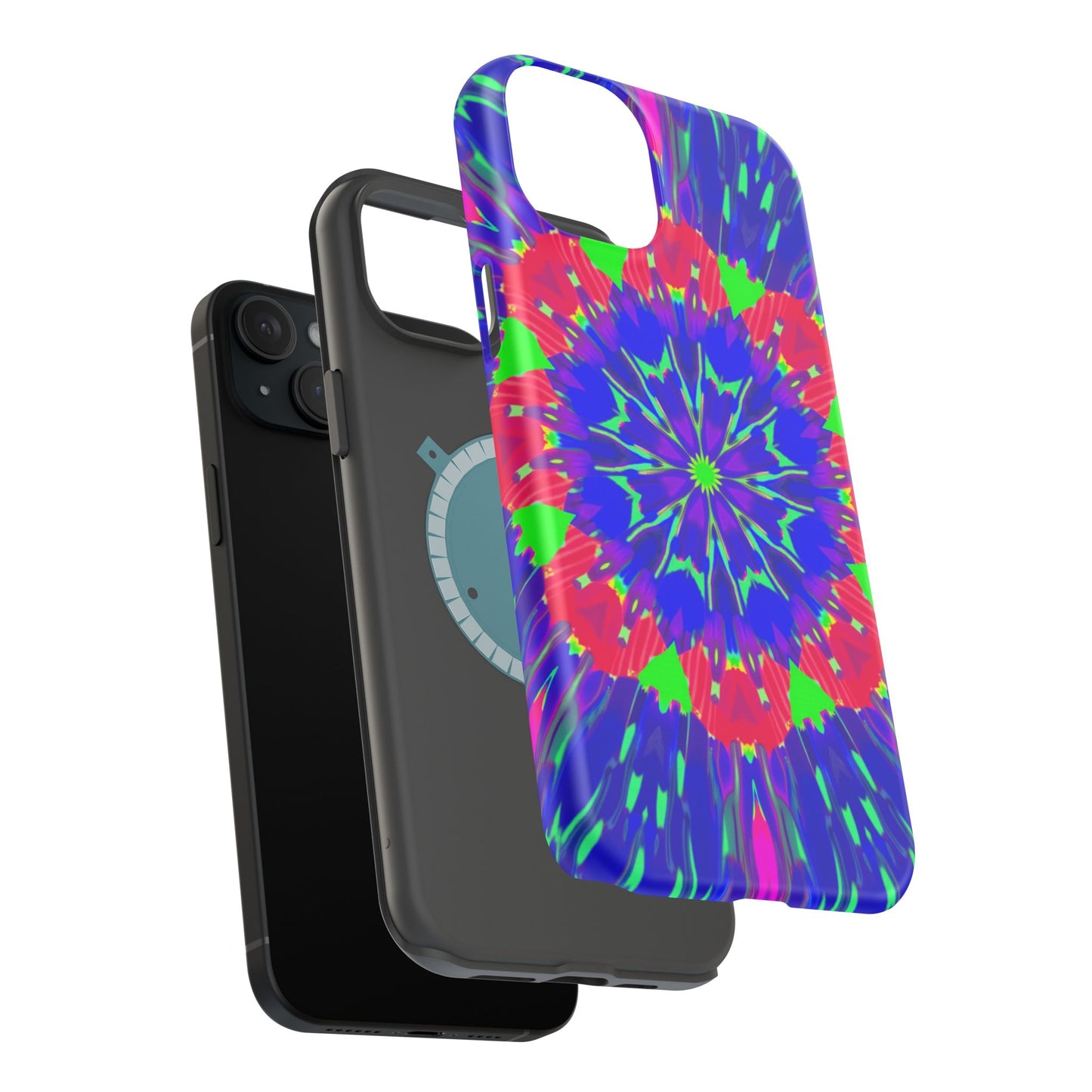 Neon Phone Case - Trippy iPhone Case, Rave Gift Idea, Aesthetic Y2K Accessory